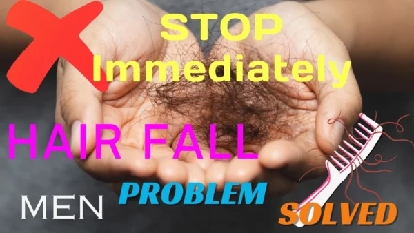 how to stop hair fall immediately at home for male